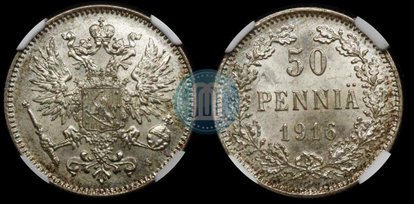 Фото 50 пенни 1916 года S 