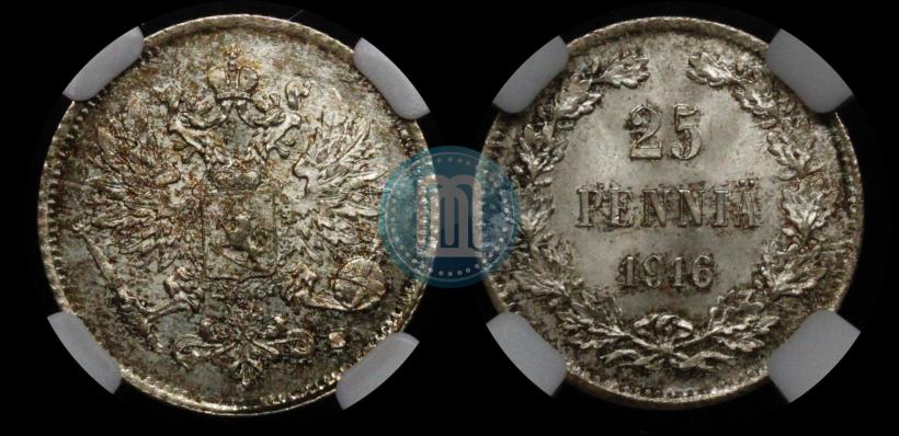 Picture 25 pennia 1916 year S 