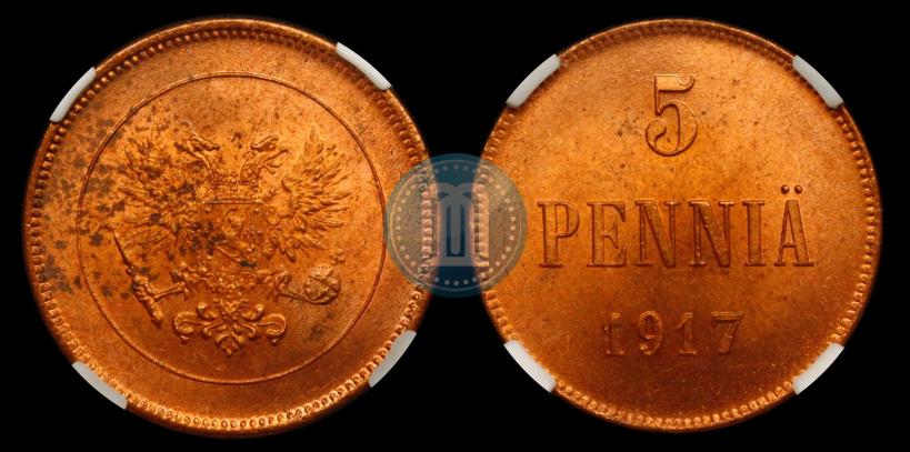 Фото 5 пенни 1917 года  