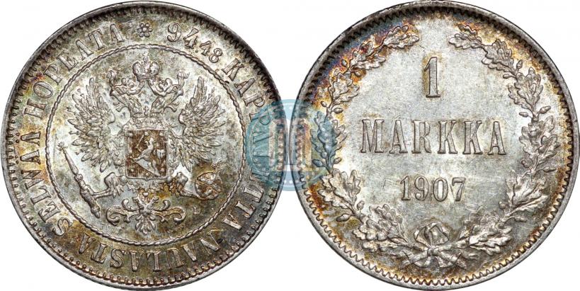 Picture 1 markka 1907 year L 