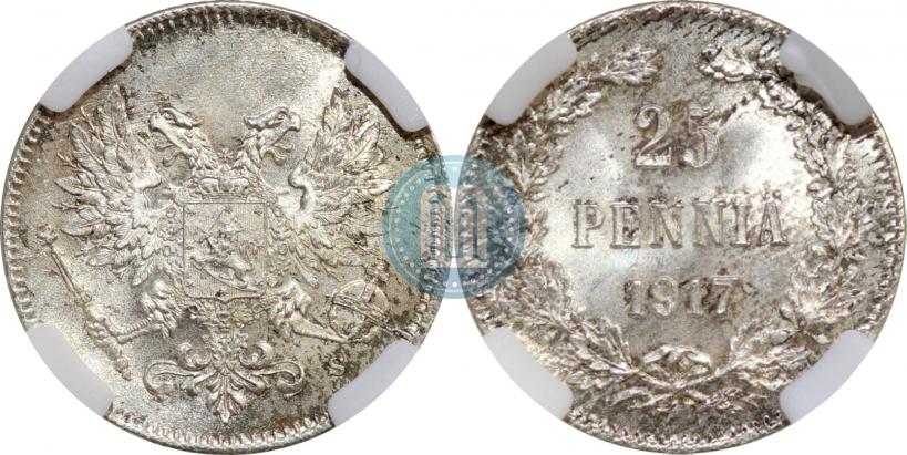 Picture 25 pennia 1917 year S 