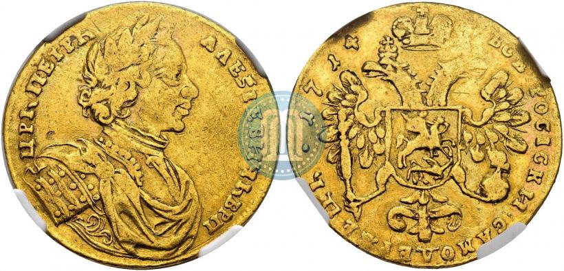 Picture 2 ducats 1714 year  