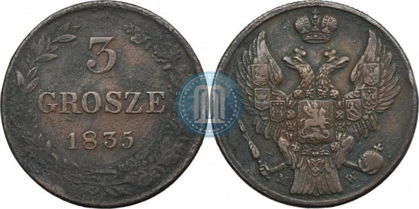Picture 3 grosze 1835 year MW 