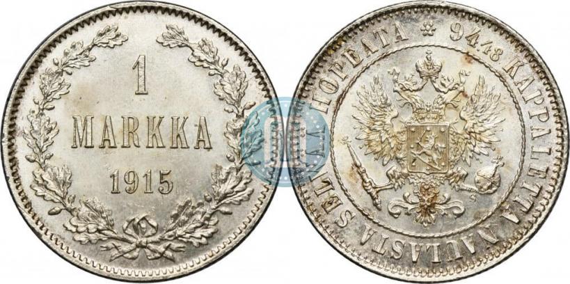 Picture 1 markka 1915 year S 