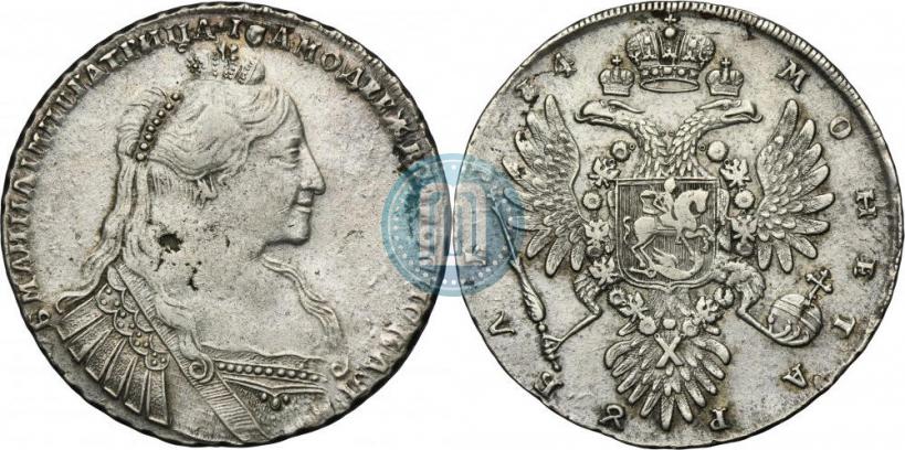 Picture 1 rouble 1734 year  "Type of 1735"
