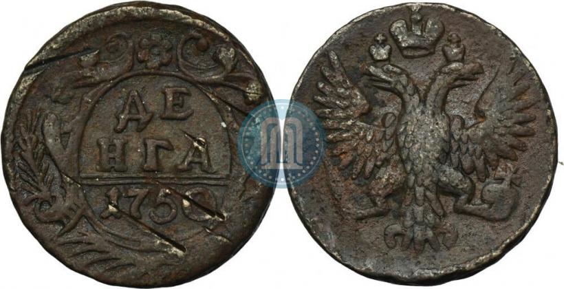 Фото Денга 1750 года  