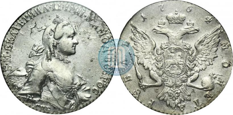 Picture 1 rouble 1764 year СПБ-СА 