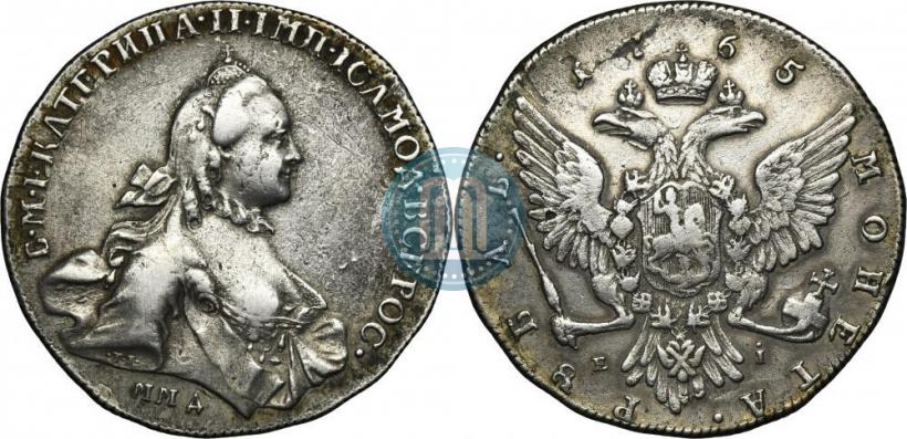 Фото 1 рубль 1765 года ММД-EI 
