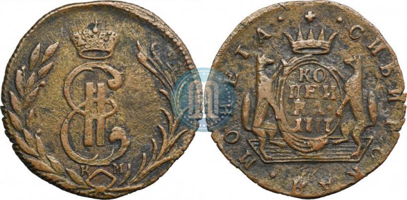 Picture 1 kopeck 1777 year КМ 
