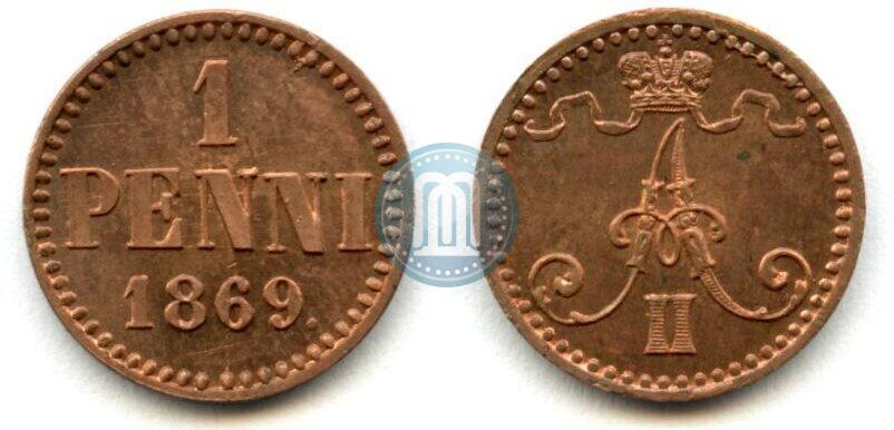 Picture 1 penni 1869 year  