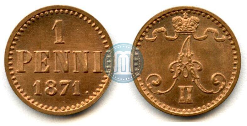 Фото 1 пенни 1871 года  