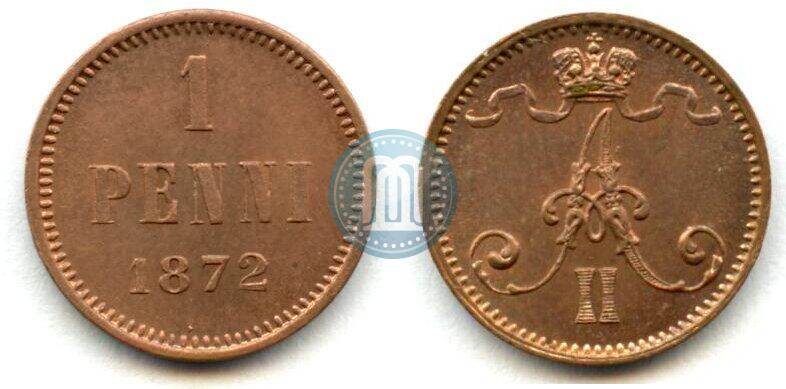 Picture 1 penni 1872 year  