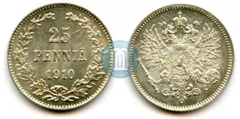Picture 25 pennia 1910 year L 