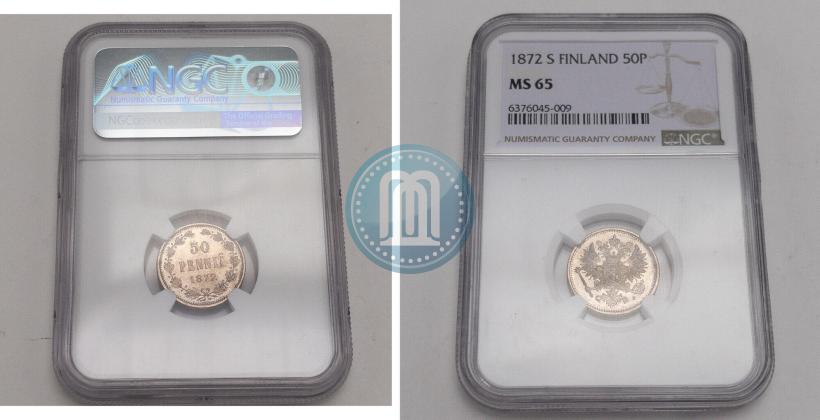 Picture 50 pennia 1872 year S 