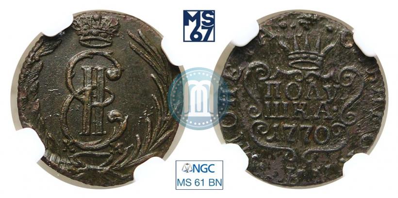 Фото Полушка 1770 года КМ 