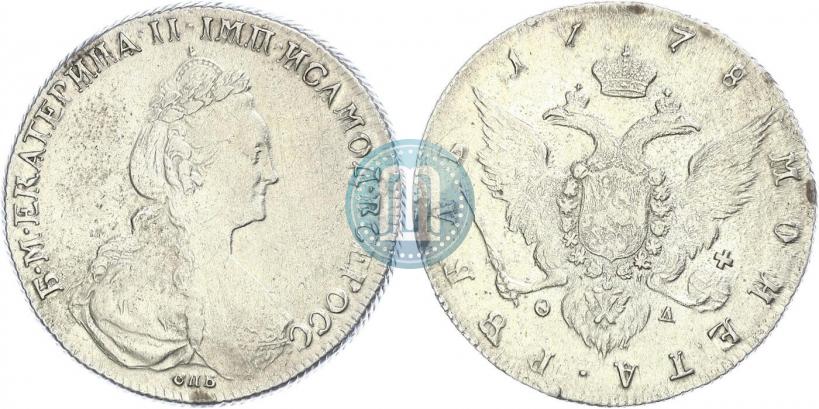 Picture 1 rouble 1778 year СПБ-ФЛ 