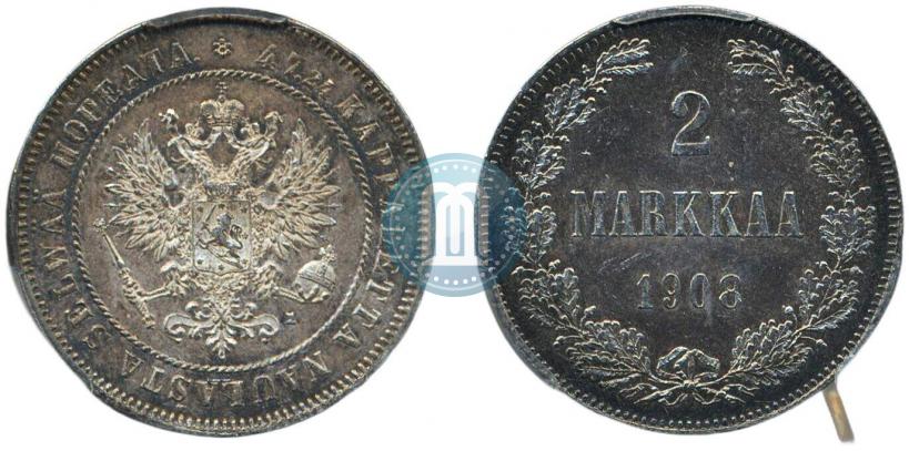 Picture 2 markkaa 1908 year L 