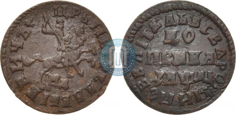 Picture 1 kopeck 1714 year МД 