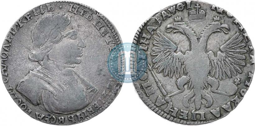 Picture Poltina 1719 year  "Portrait in armour"