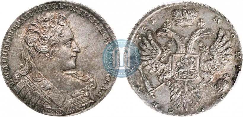 Picture 1 rouble 1731 year  