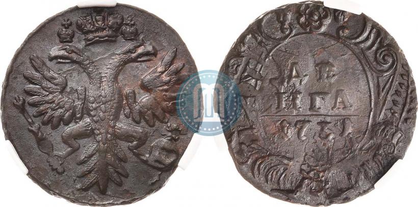 Фото Денга 1731 года  