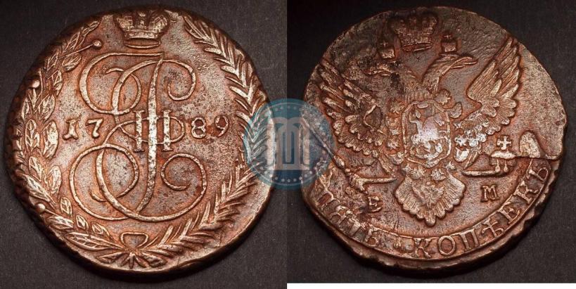 Фото 5 копеек 1788 года ЕМ 
