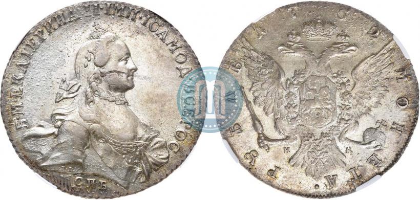 Picture 1 rouble 1762 year СПБ-НК 