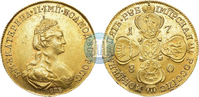 Picture 5 roubles 1780 year СПБ 