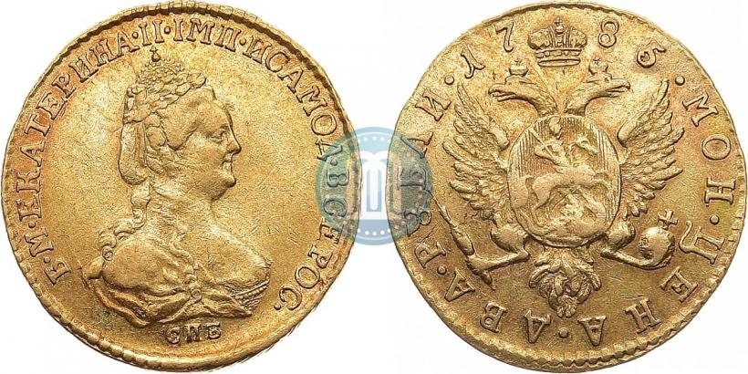 Picture 2 roubles 1785 year СПБ 