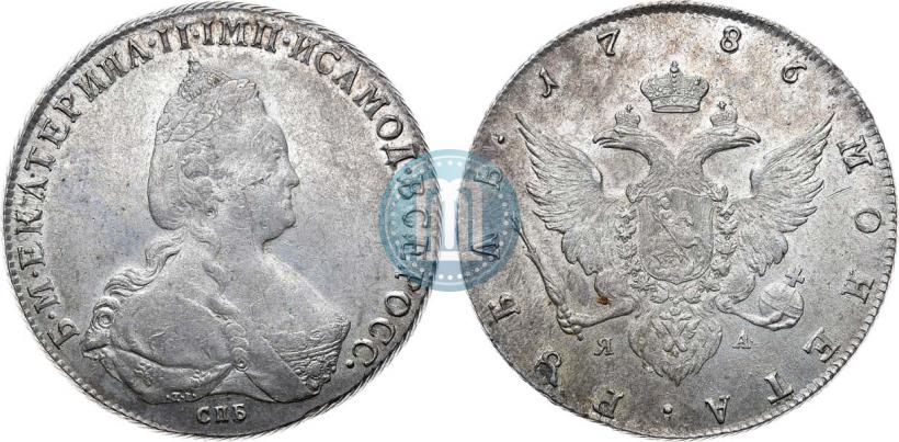 Picture 1 rouble 1786 year СПБ-ЯА 