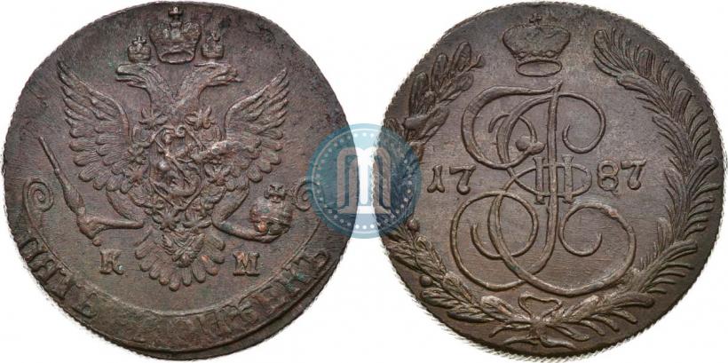 Picture 5 kopecks 1787 year КМ 