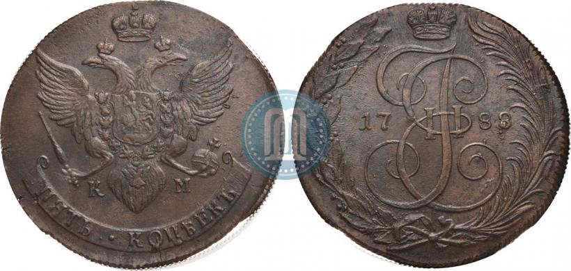 Picture 5 kopecks 1788 year КМ 