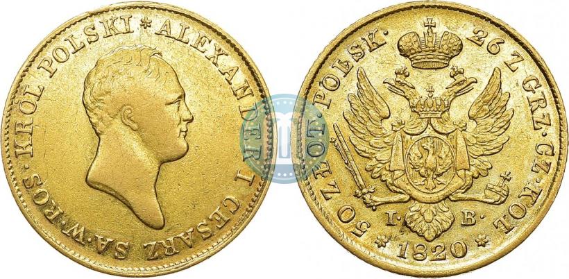Picture 50 złotych 1820 year IB 