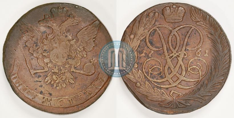 Picture 5 kopecks 1761 year  