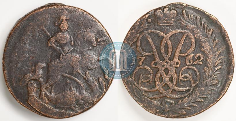 Picture 2 kopecks 1762 year  