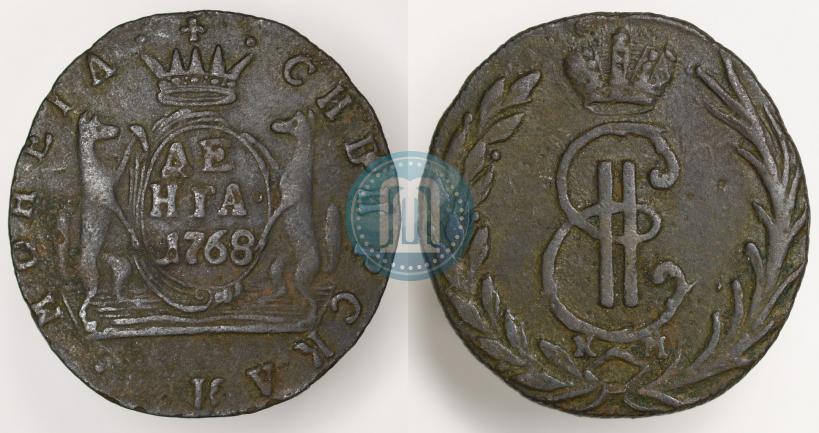 Фото Денга 1768 года КМ 