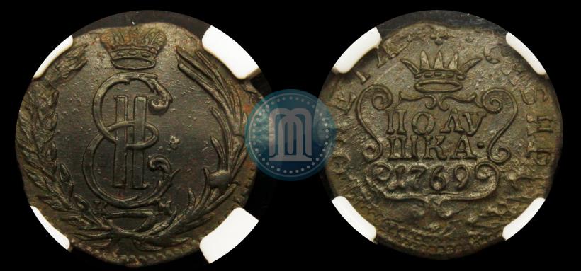 Фото Полушка 1769 года КМ 