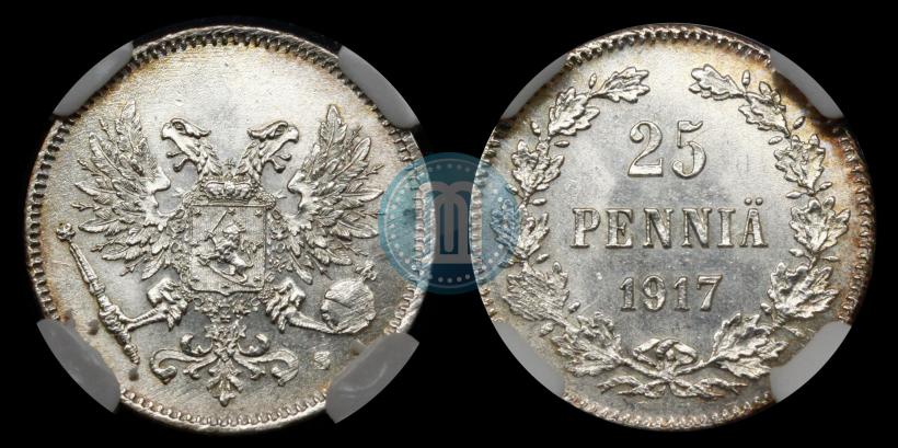 Picture 25 pennia 1917 year S 