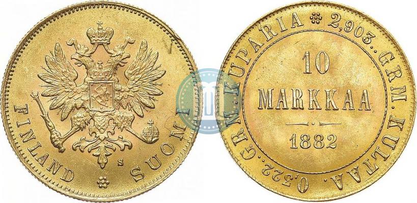 Picture 10 markkaa 1882 year S 