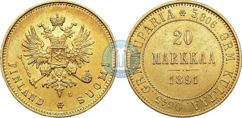 Фото 20 марок 1891 года L 