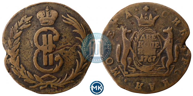 Фото 2 копейки 1767 года  