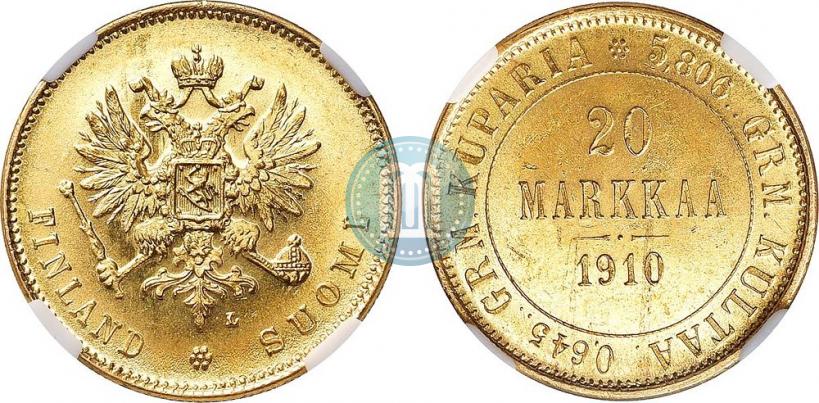 Picture 20 markkaa 1910 year L 
