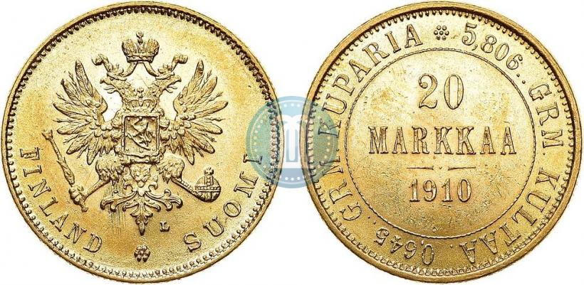 Picture 20 markkaa 1910 year L 
