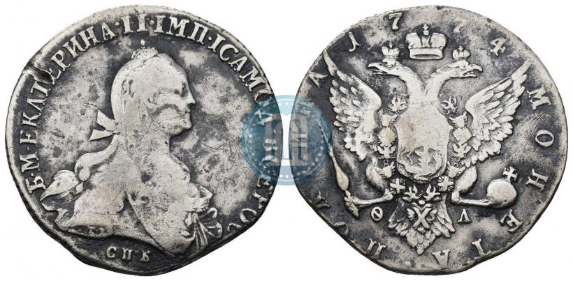 Фото Полтина 1774 года СПБ-ФЛ 