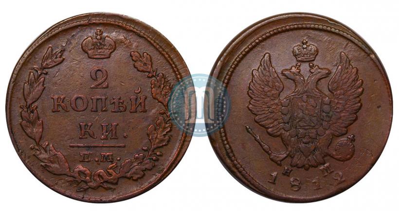 Picture 2 kopecks 1812 year ЕМ-НМ 