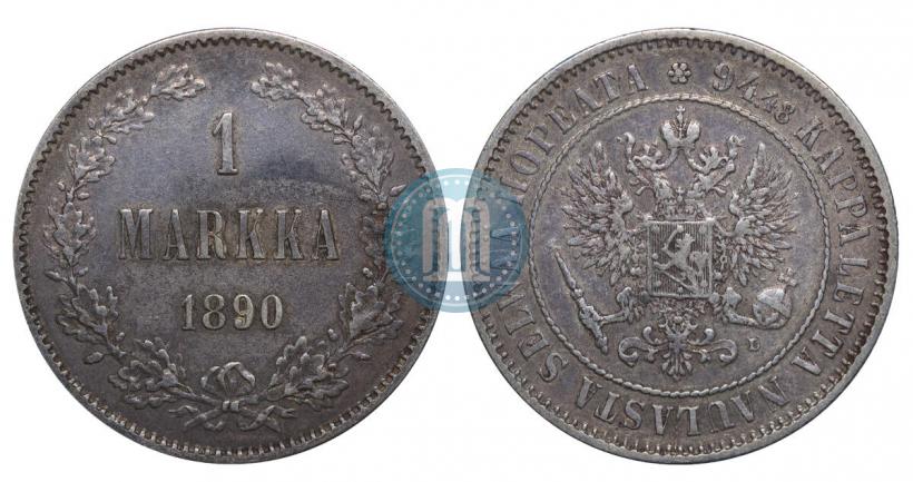 Picture 1 markka 1890 year L 