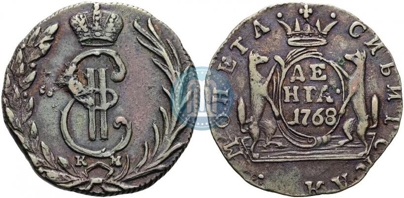 Фото Денга 1768 года КМ 