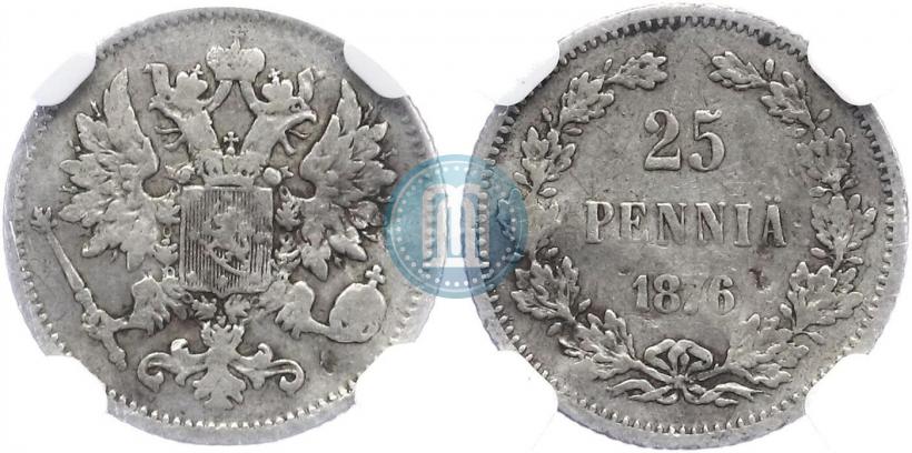 Фото 25 пенни 1876 года S 