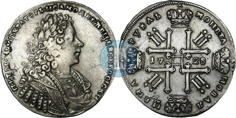 Picture 1 rouble 1728 year  "Type of 1728"