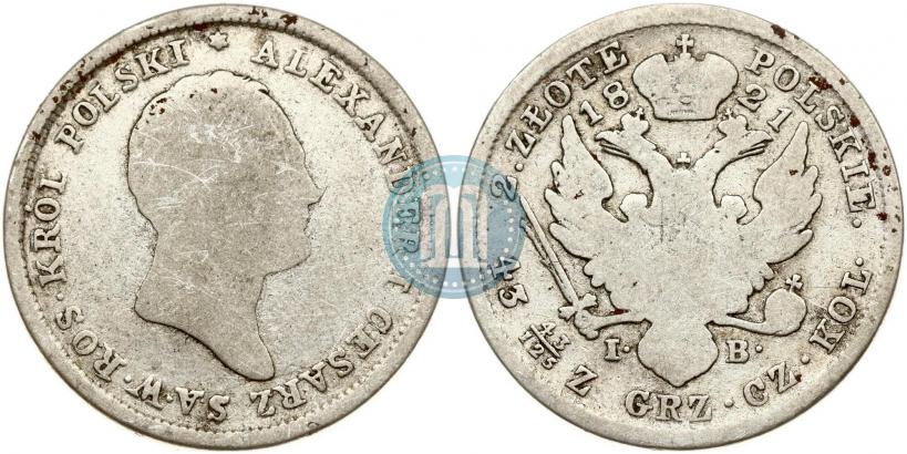 Picture 2 złote 1821 year IB 